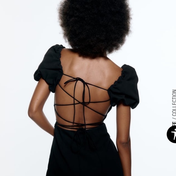 Zara linen black dress - Picture 2 of 14